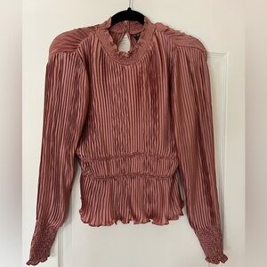 ZARA pink log sleeve top